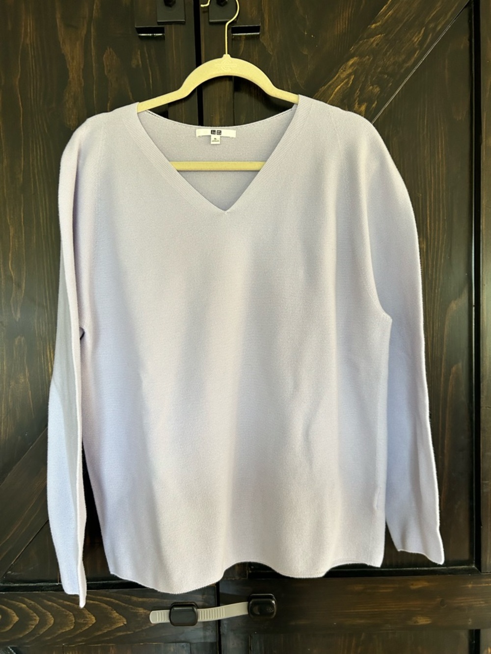 Uniqlo Light Lavender V-Neck Women's Sweater